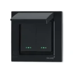 کلید دوپل بارانی توکار آسا مشکی دلند