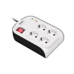 محافظ چهار خانه ارت دار با کلید و کابل 3 متر آنالوگ کامپیوتر پارت الکتریک