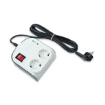 محافظ دو خانه ارت دار با کلید و کابل ۳ متری آنالوگ یخچال پارت الکتریک - Image 3