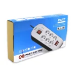 محافظ شش خانه ارت دار با کلید و کابل ۱٫۸ متری پارت الکتریک - Image 3