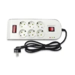 محافظ شش خانه ارت دار با کلید و کابل ۱٫۸ متری پارت الکتریک - Image 2