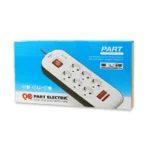 محافظ شش خانه ارت دار با کلید و کابل ۳ متری پارت الکتریک - Image 3