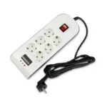 محافظ شش خانه ارت دار با کلید و کابل ۳ متری پارت الکتریک - Image 2