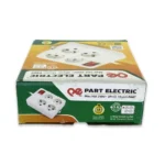 چند راهی ۴ خانه ارتدار با کلید با کابل ۱٫۸ متر مدل پارت الکتریک - Image 3