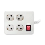 چند راهی ۴ خانه ارتدار با کلید با کابل ۱٫۸ متر مدل پارت الکتریک - Image 2