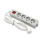 چندراهی 4خانه ارتدار با کلید با کابل ۳ متر مدل نیک پارت الکتریک - Image 2