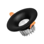 چراغ آميتريس 7 وات بدنه مشكي دايره اي COB سفيد پارس شعاع توس - Image 4