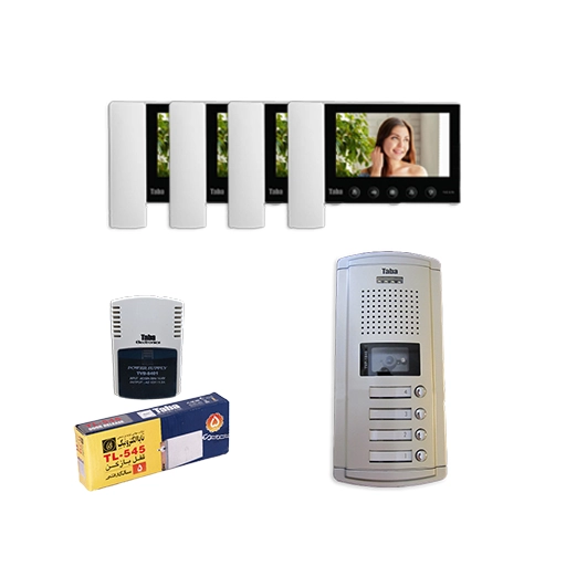 erf-3208 پکیج کامل آیفون تصویری 4 واحدی 570 تابا الکترونیک - Image 1