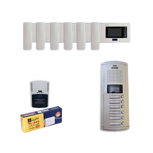 erf-3220 پکیج کامل آیفون تصویری 6 واحدی 1035 تابا الکترونیک - Image 1