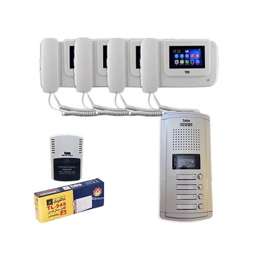 erf-3238 پکیج کامل آیفون تصویری 4 واحدی 1043 تابا الکترونیک - Image 1