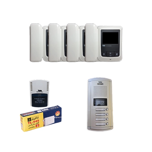 erf-3258 پکیج کامل آیفون تصویری 4 واحدی 1090 تابا الکترونیک - Image 1