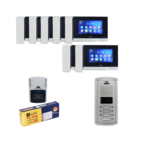 erf-3654 پکیج کامل آیفون تصویری 7 واحدی تابا TVD-1070PRO - Image 1